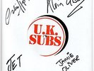 UK Subs  - Pledge Single with insert - AUTOGRAPHED