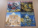 Iron Maiden LPs Piece Of Mind, Powerslave, Live After Death, Number Of The Beast