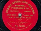 396g.  Giuseppe Campanari - Barbiere de Seville-Aria - Columbia Grand Opera 1226