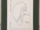 Rod Stewart Original Drawing by Jimmy Hall Thomson (Melody Maker) 1976