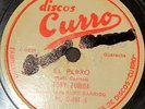 78 RPM VINTAGE RUFO GARRIDO EL PERRO AFRO ASESINO GUARACHA COLOMBIA PIANO BONGO
