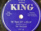 HEAR  Jump R&B 78 TINY BRADSHAW Train Kept A Rollin/Knockin Blues KING 4497
