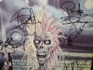 Iron maiden signed lp.metalica.kiss.crue.