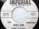 STEVE ALAIMO & REDCOATS soul popcorn promo 45 BLUE FIRE MY HEART NEVER SAID M708