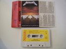 METALLICA MASTER OF PUPPETS CASSETTE TAPE 1986 PAPER LABEL MUSIC FOR NATIONS