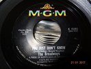 NORTHERN SOUL ; THE BROARDWAYS / YOU JUST DON'T KNOW ( M.G.M )