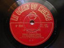 MANUEL ROSENTHAL Chant Du Monde 608 78rpm LA MARSEILLAISE / L'INTERNATIONALE