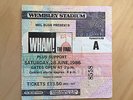 WHAM  George Michael concert ticket used THE FINAL Jul 28, 1986