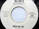 MAGNETICS Allrite records doowop FIRST 45 WHERE ARE YOU / THE TRAIN vg+ FM28