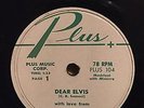 DEAR ELVIS  WITH LOVE  FROM AUDREY  RARE 78 RPM