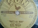 Original Elvis Presley That's All Right 45 Sun 209 Vinyl Record 10