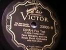 Scroll Victor 23005 Fess Williams Royal Flush Orchestra-Dinah (1930) nice