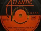 LED ZEPPELIN - Babe I'M Gonna Leave You RARE 1969 GREEK ORIGINAL 7