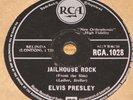 ELVIS PRESLEY   JAILHOUSE ROCK b/w TREAT ME NICE   RCA 78 RPM E EXCELLENT GRADE