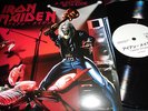 IRON MAIDEN LP A BLACKOUT WITH EDDIE DJ PROMO BLACK  WAX   USA 1982  + SCORPIONS