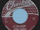Bobby Lester & Moonlighters-Checker 806 SO ALL ALONE (DOO WOP 45) PLAYS VG++