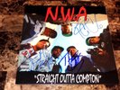 N.W.A. Signed Straight Outta Compton Record The D.O.C. MC Ren Yella Ice Cube NWA