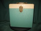 78 RPM 2-Tone Metal Record Storage Box W/Index Sleeves...EX Condition...