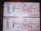 2 BILLETS CAT 1 - cote à cote - CONCERT U2 - STADE DE FRANCE - 26 JUILLET 2016