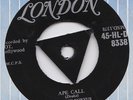 Nervous Norvus * Ape Call * UK London 45 TRI Wild Dog of Kentucky 1956 Near Mint