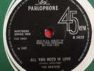 THE BEATLES -All You Need Is Love- No TV Reference/Solid Centre UK (Rare Vinyl)
