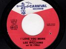 GREAT NEW YORK SOUL-LEE WILLIAMS/CYMBALS-CARNIVAL-521-I LOVE YOU MORE/I'LL BE..