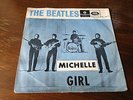 The Beatles. Michelle / Girl 1966 scarce BLUE NORWAY ps/45 7