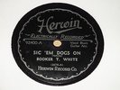 BUKKA WHITE (as Booker T White) - Sic' em dogs on/Po' boy - HERWIN 92400 -BLUES