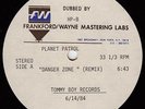 Planet Patrol ?– Danger Zone REMIX Rare 12'' Acetate *Electro Funk* (LISTEN)