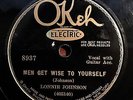 OKEH 8937 - LONNIE JOHNSON Sam You're Just A Rat SCARCE ONE