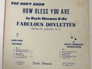 Doyle Sherman & Fabulous Doylettes LP   RARE   Gospel   Soul   Sher-Mar   Clean