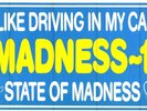 Madness - I Like Driving In My Car.  Promo 1982 Unused Sticker. Nr Mint.