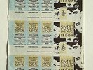Simple Minds 1986 unused tickets 3 up on A4 sheet EXCELLENT CONDITION