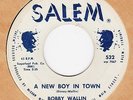 RARE TEEN Bobby Wallin – A New Boy In Town on SALEM ?? HEAR ??