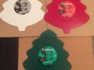 Elvis Presley - Set of 3 Christmas Tree Shaped Colour Vinyl Rare -  New