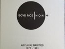 BOYD RICE / NON - ?Archival Rarities  5LP / Clear Vinyl - BOX (Limited 99)