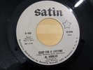 Northern Soul 45 AL HIBBLER Good For A Lifetime / Once Before SATIN 401 Promo