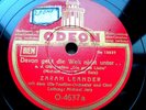 1252/ ZARAH LEANDER-Davon geht die Welt nicht unter-Blaue Husaren-Schellack