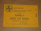 Family/East Of Eden 1969 Sheffield University Concert Ticket