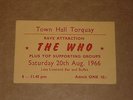 The Who 1966 Concert Ticket