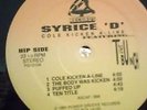 SYRICE D-COLD KICKIN A LINE- LP- CLEVELAND OH -RANDOM RAP RARE