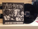 HUGE POSTER SLEEVE Aus Rotten And Now Back To Our Programming LP DIY Punk Crust