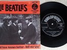 Beatles - I Should Have Known (Holland 45 RPM  + Picture Sleeve Orange Titles