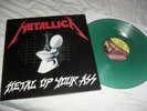 METALLICA -METAL UP YOUR .....- AWESOME  GREEN VINYL LP MEGADETH AC/DC