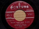 COUNTRY BOPPER 45 - SKEETS MCDONALD - MEAN & EVIL BLUES / TATTOOED LADY -FORTUNE