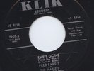 Fred Parris & The Scarlets RARE Doo Wop 45 KLIK She's Gone Five Satins HEAR IT