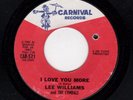 GREAT NEW YORK SOUL-LEE WILLIAMS/CYMBALS-CARNIVAL-521-I LOVE YOU MORE/I'LL BE..
