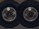 ELVIS PRESLEY- 2 X ORGINAL SINGLE 45s- RCA-GERMANY- 1956- HOUND DOG-MYSTERY TRAI