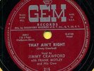 JIMMY CRAWFORD & FRANK MOTLEY  That Ain't Right / Tell My Baby  Hear