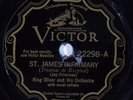 Pre-War Jazz 78 KING OLIVER and his ORCH St. James Infirmary VICTOR 22298
